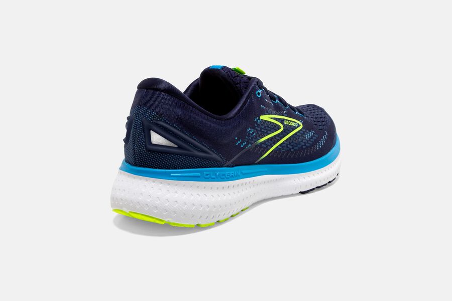 Glycerin 19 Road Brooks Running Shoes NZ Mens - Navy/Blue - UKEJPV-869